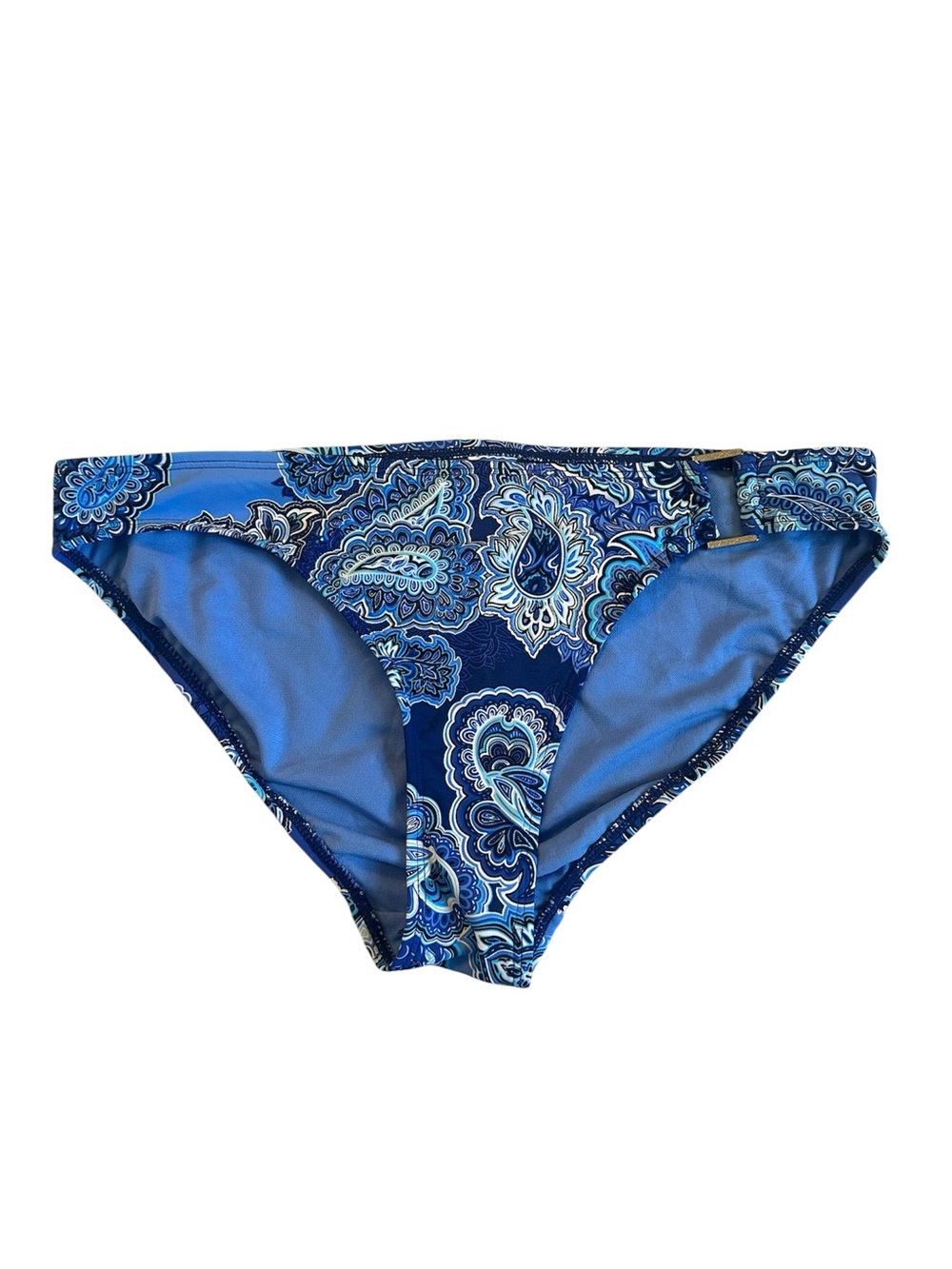 NWT Lauren Ralph Lauren Blue Paisley Bikini Bottom Size 8